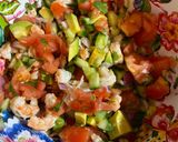 A picture of step 5 of Loaded Avocado Shrimp Salsa.
