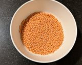 A picture of step 1 of Masoor Dal Tadka.
