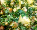 A picture of step 8 of Traditional methi bhaaji.