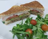 Foto del paso 2 de la receta Sándwich vegetal con atún....🥑🍅🥬