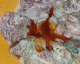 A picture of step 3 of Beef Chilli.