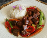 Foto del paso 13 de la receta: Tofu caramelizado con verduras y arroz