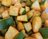 A picture of step 2 of Raw Mango Gumberry Pickle - Gunda Keri Athanu - (Gujarati Style).