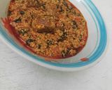 A picture of step 4 of Egusi Soup.