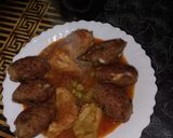 صورة لخطوة 4 من وصفة طاجين البسباس باللحم المفروم 🍖 والجبن 🧀