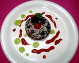 A picture of step 1 of Chocolate cheesy biscuit cake #biscuitcake.