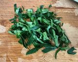 A picture of step 1 of Curry leaves Chapati.