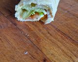 Une image de l'étape 3 de Wraps saumon crudités cheddar.