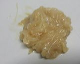 Foto del paso 5 de la receta: Bacalao cubierto de muselina de ajo sobre cebolla caramelizada