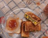 A picture of step 5 of Toast sandwich.