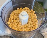 A picture of step 2 of Herby falafel - lightly fried then oven baked 🧆.