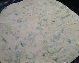 A picture of step 2 of Methi chapati.