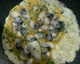 A picture of step 2 of Oyster and Thai Basil Omelet (10-Minute Home-Style Dish).