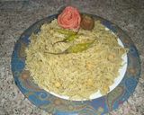 A picture of step 6 of Green chana pulao.