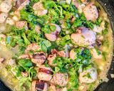 A picture of step 2 of Octopus Pasta.