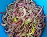 Foto del paso 7 de la receta Cebollas moradas encurtidas con guindillas y zanahorias