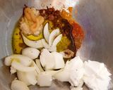 A picture of step 2 of Chicken Shawarma. 😁.