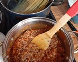 Foto del paso 2 de la receta: Pasta boloñesa de carne con soya