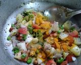A picture of step 6 of Indian flattened rice dish(poha).