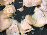 Quesadilla de salmón ahumado con orégano