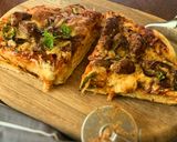 A picture of step 6 of Cheats Deep Pan Pizza.