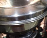 A picture of step 2 of Steamed Sweet Corn Chaat.