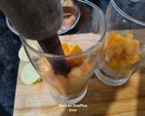 A picture of step 4 of Mango Ice Apple Cooler.