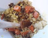 Édesburgonyás kuszkusz, karamellizált hagymával recept fázis 3 fotója