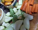 Foto del paso 1 de la receta: Vegetales al horno con crema y pesto