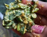 मूली के पत्तों के पकोड़े (Mooli ke patto ke pakode recipe in hindi) रेसिपी चरण 1 फोटो