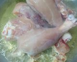 A picture of step 1 of Chicken Shinwari Karahi with cream.