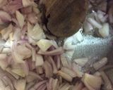 A picture of step 1 of Palak Qeema.