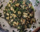 A picture of step 2 of Fenugreek Sabzi.