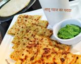 आलू प्याज का पराठा (Aloo pyaz ka paratha recipe in Hindi) रेसिपी चरण 5 फोटो
