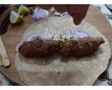 A picture of step 2 of Veg Shammi Kebab Frankie.