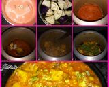 A picture of step 3 of Alu began mutter ki sabji.
