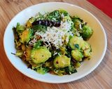 A picture of step 7 of Brussels Sprouts Poriyal.