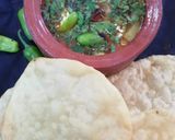 A picture of step 3 of Puri Tarkari.