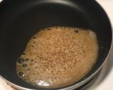 A picture of step 4 of Thai tea Brulee - vegan - no torch.