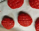 Φωτογραφία βήματος 5 της συνταγής Red velvet ♥️ μελομακάρονα!!