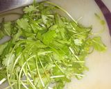 A picture of step 1 of Green peas sabudana.