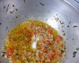 A picture of step 6 of Aloo palak.