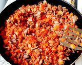 A picture of step 4 of Villamelón Style Tacos.