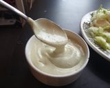 A picture of step 2 of Falafel with Tahini Sauce.