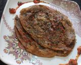 A picture of step 4 of Pudina Masala Verki Paratha.