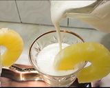A picture of step 1 of Pineapple lassi/ refreshing pineapple smoothie.