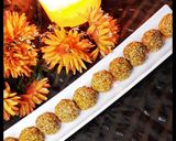 A picture of step 3 of Till k laddu.