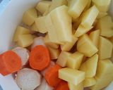 Zöldborsó leves rizslisztes galuskával (gluténmentes) recept fázis 1 fotója
