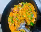 A picture of step 2 of Green Orange quick Pulao.