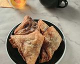 Foto langkah ke 3 dari resep Lumpia pisang coklat.